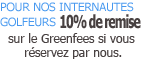 Promos golf remise de 10%